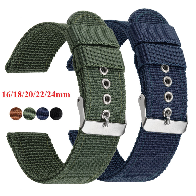 Nato Strap Nylon - Pulseira de relógio de náilon marrom