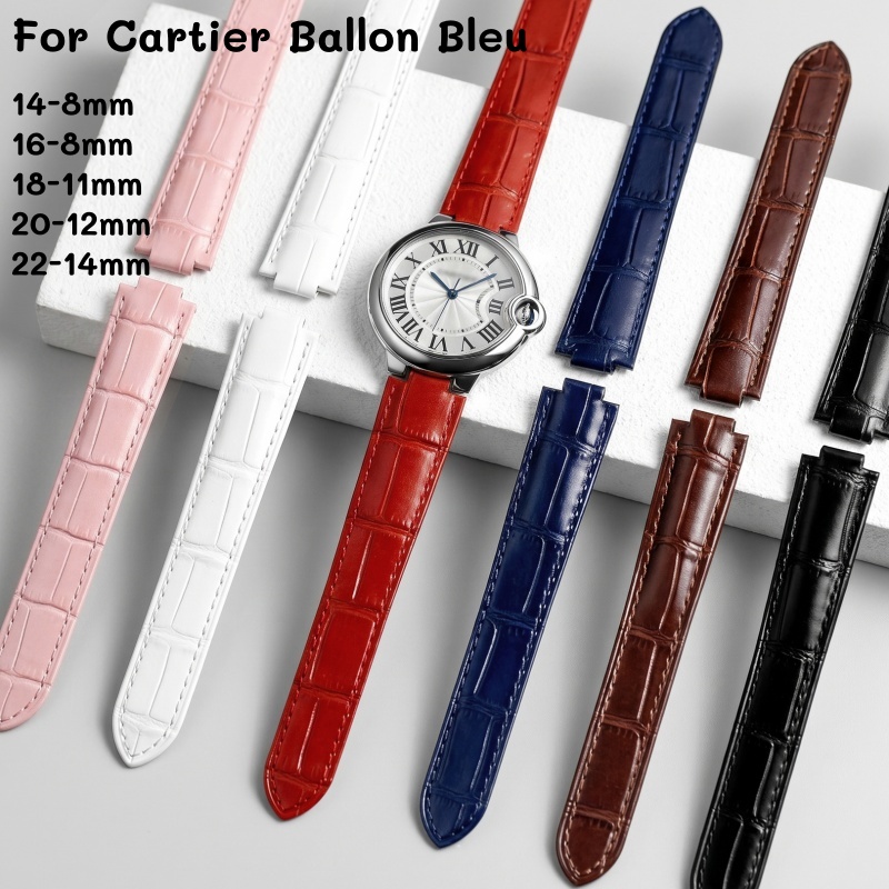 Cartier Watch Ballon Bleu - Pulseira de Couro para Relógio com