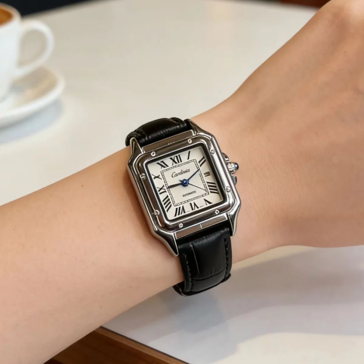 Cartier Watch Santos - Relógio feminino retrô quadrado de quartzo