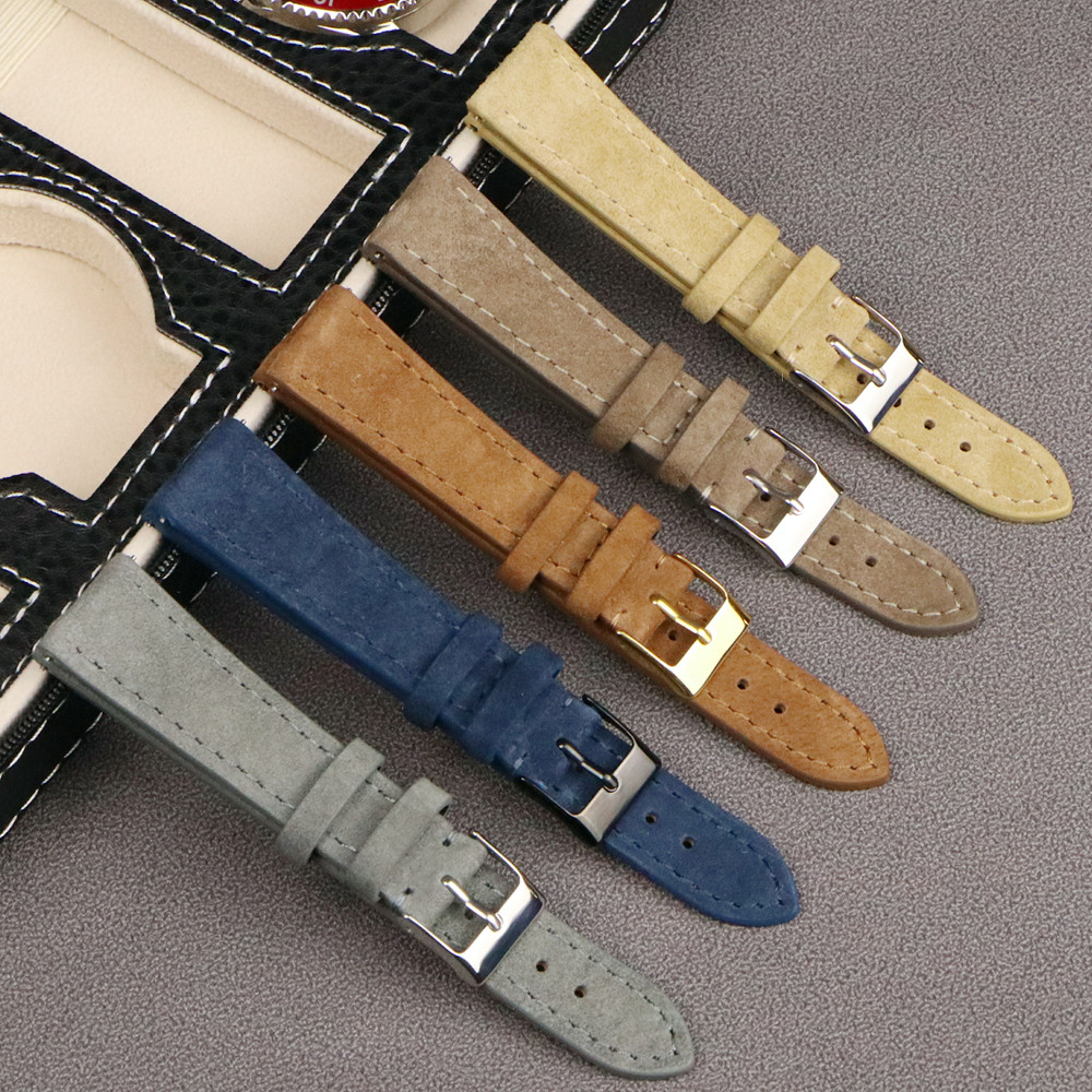 Suede Strap Watch - Pulseira de relógio de camurça de