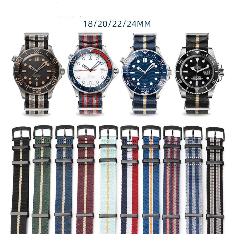 Nato Strap Nylon - Pulseira de nylon superior para relógio