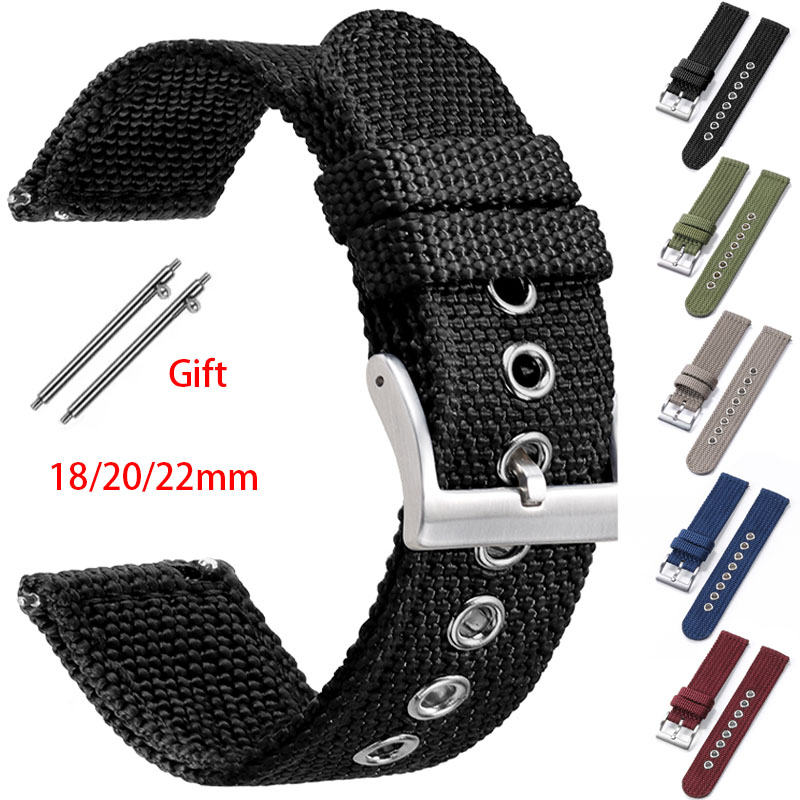 Nato Strap Nylon - Pulseira de nylon 18mm 20mm 22mm,