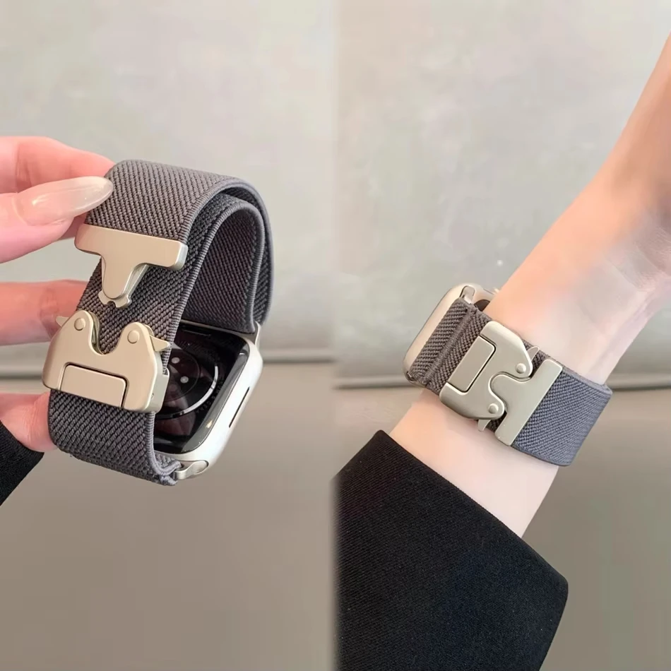 Parachute Strap Elastic - Pulseira de pára-quedas para apple watch