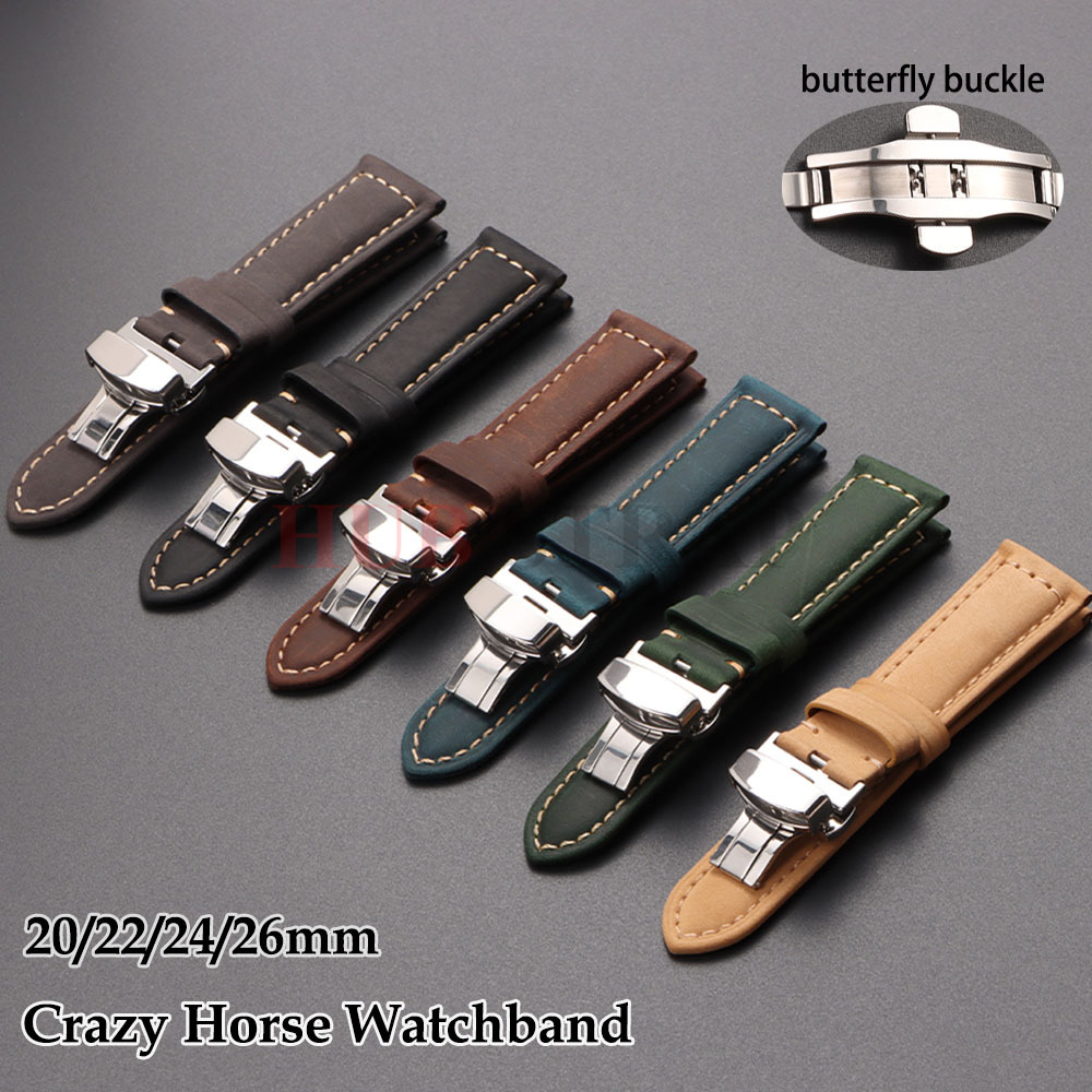 Suede Strap Watch - Pulseira de couro de bezerro genuíno,