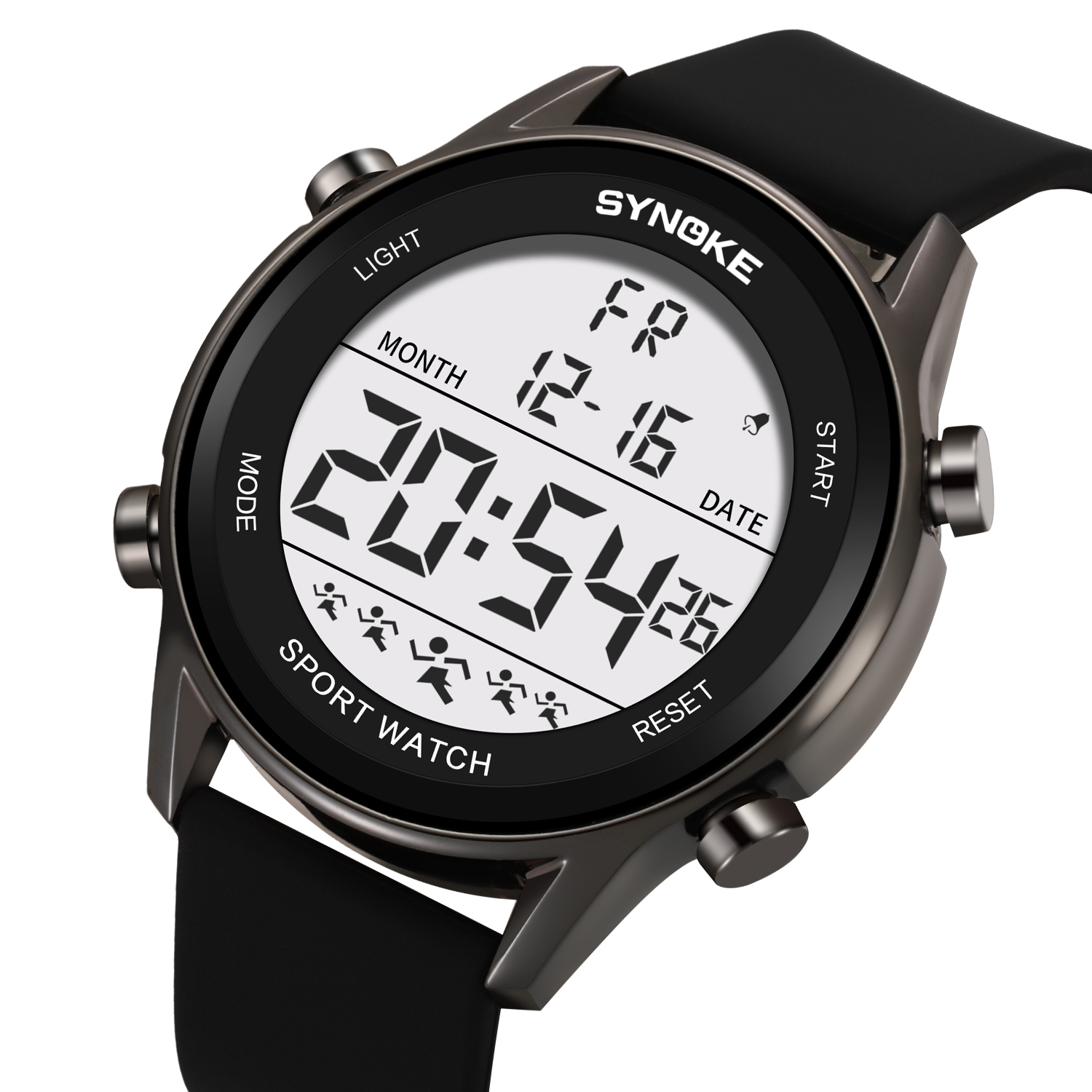 Rubber Strap Diver - SYNOKE-Relógios Digitais à prova d'água para