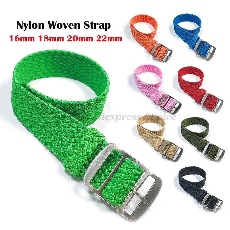 Perlon Strap Woven - Tecido tecido náilon pulseira de relógio