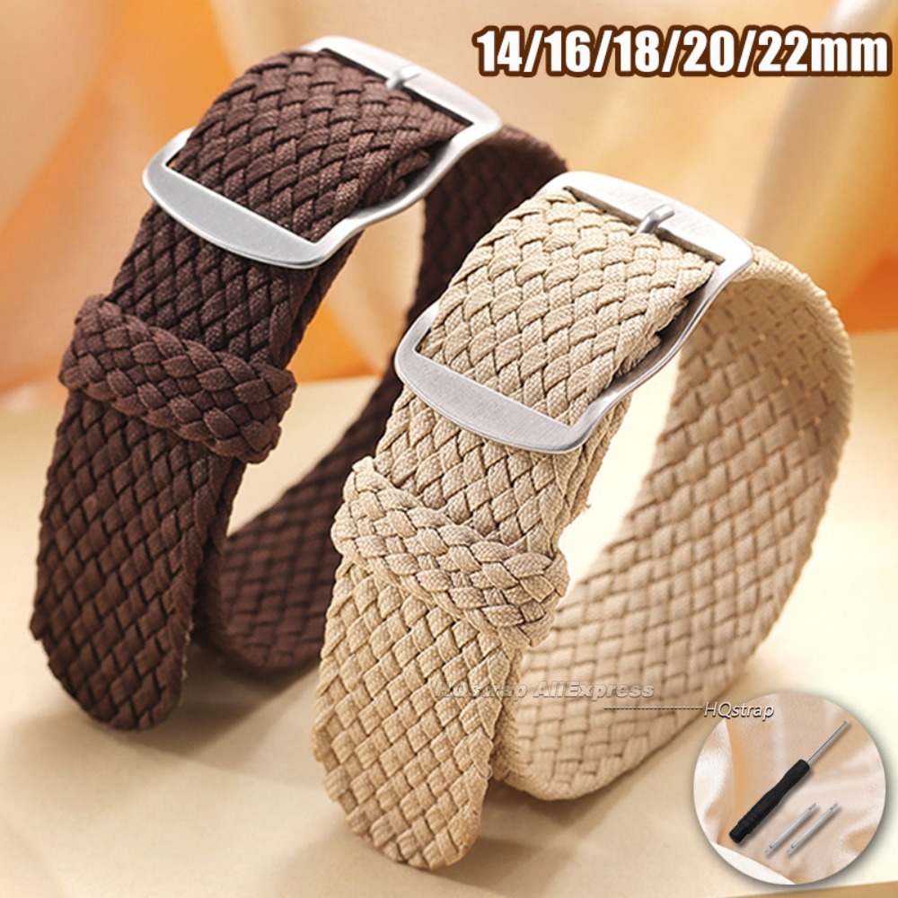 Perlon Strap Woven - Pulseira de relógio de lona tecida