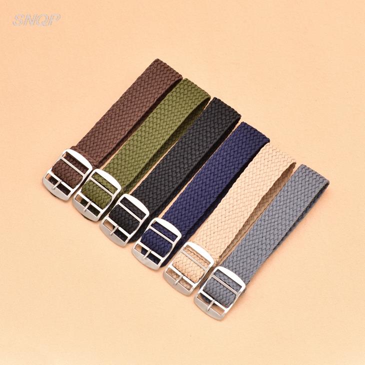 20mm 22mm preto marinho cor só - Perlon Strap Woven avaliação e preço