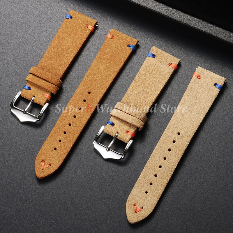 Pulseira de relógio de couro d - Suede Strap Watch avaliação e preço