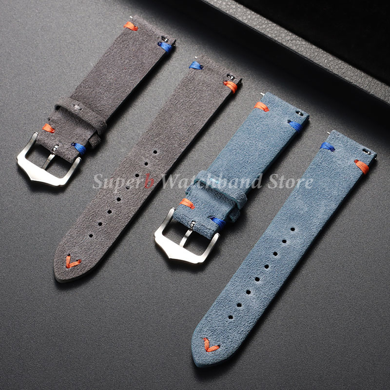 Pulseira de relógio de couro d - Suede Strap Watch avaliação e preço