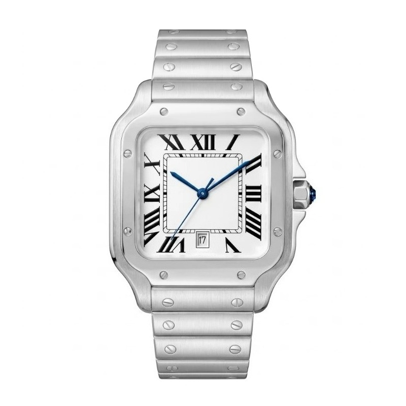 Novo Relógio de Quartzo Mascul - Cartier Watch Santos avaliação e preço