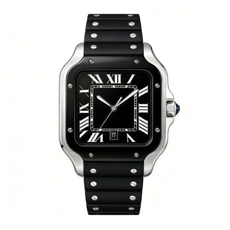 Novo Relógio de Quartzo Mascul - Cartier Watch Santos avaliação e preço