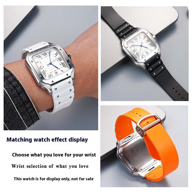 Pulseira de Borracha FKM à Pro - Cartier Watch Santos avaliação e preço