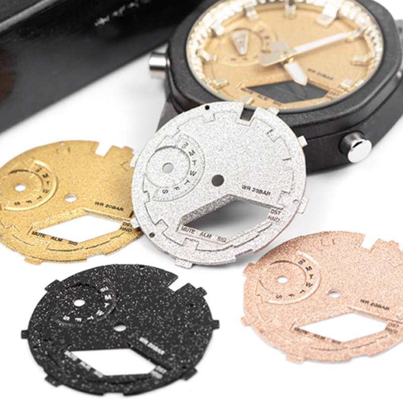 Gelo ouro fogo padrão dial par - Casio Watch G-Shock Ga-2100 avaliação e preço