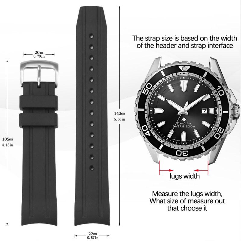 Pulseira de silicone com extre - Citizen Watch Promaster avaliação e preço