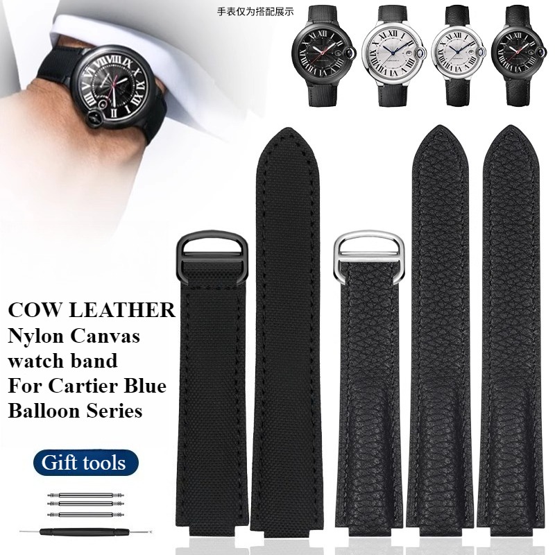 Pulseira de lona de náilon par - Cartier Watch Ballon Bleu avaliação e preço