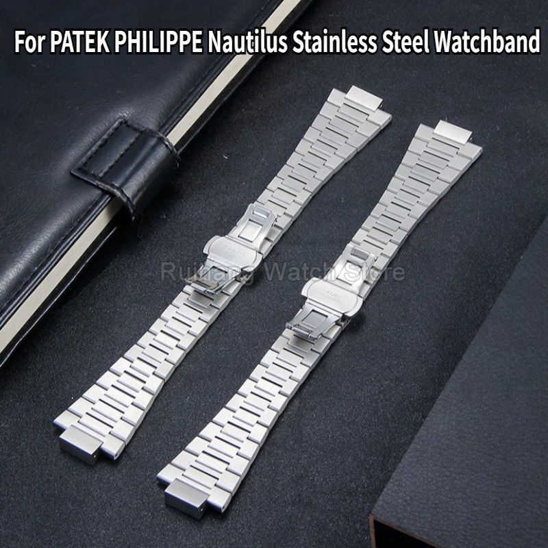 Pulseira de relógio de aço ino - Patek Philippe Watch Nautilus avaliação e preço