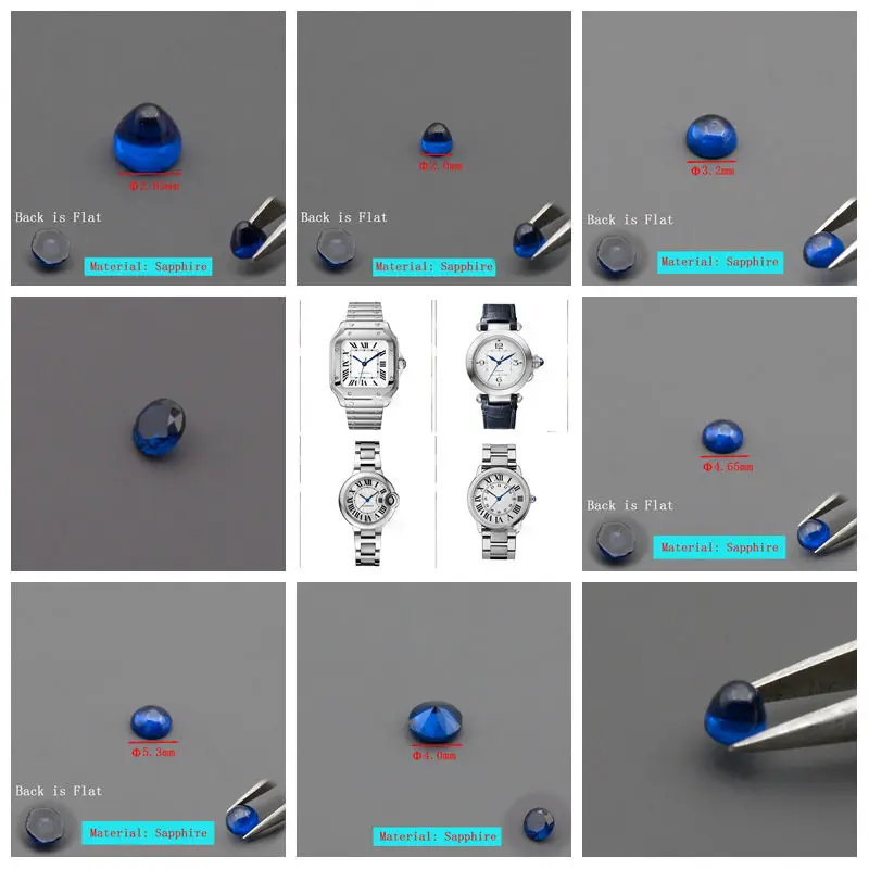 Coroa de Relógio com Safira Az - Cartier Watch Ballon Bleu avaliação e preço