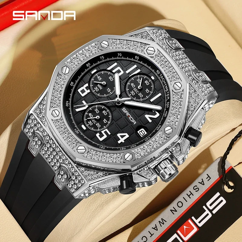 Relógio de Quartzo Masculino S - Rubber Strap Diver avaliação e preço