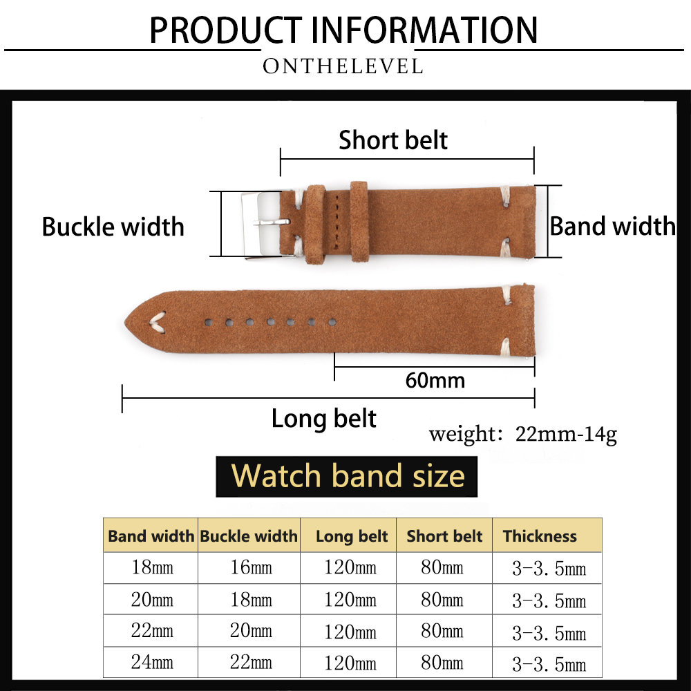 Correias De Relógio De Couro D - Suede Strap Watch avaliação e preço