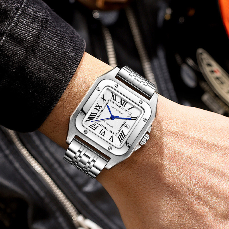 Relógio Mecânico Automático de - Cartier Watch Santos avaliação e preço