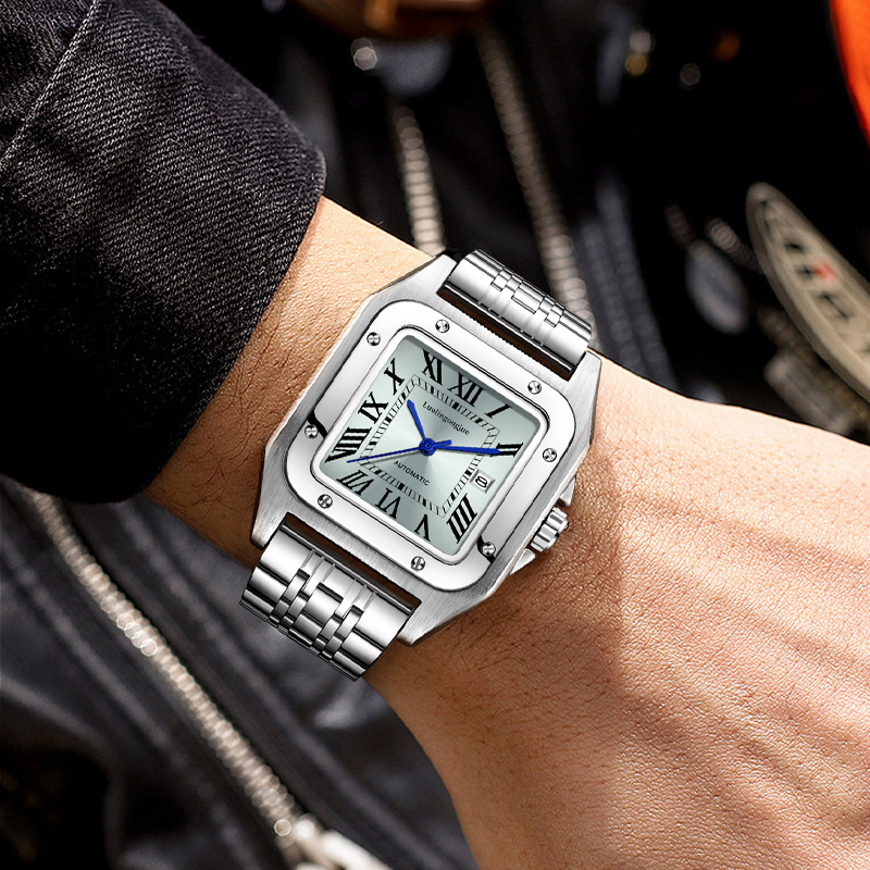 Relógio Mecânico Automático de - Cartier Watch Santos avaliação e preço