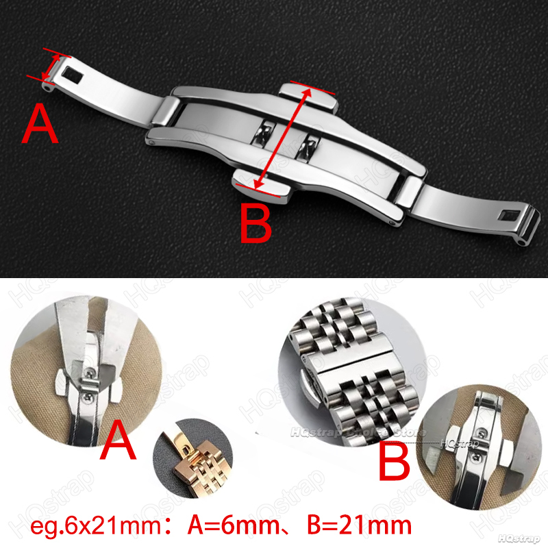 Fivela borboleta de aço inoxid - Butterfly Clasp Deployant avaliação e preço