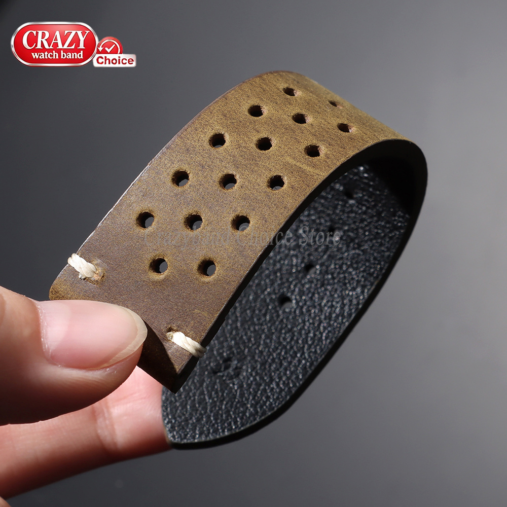 Pulseira de Couro Artesanal 18 - Suede Strap Watch avaliação e preço